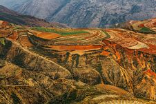 Dongchuan Red Land In Yunnan Stock Images