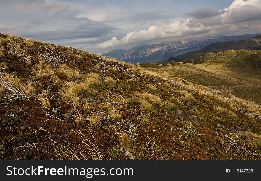 Landscape Photography of Steppe and Mountain Ranges