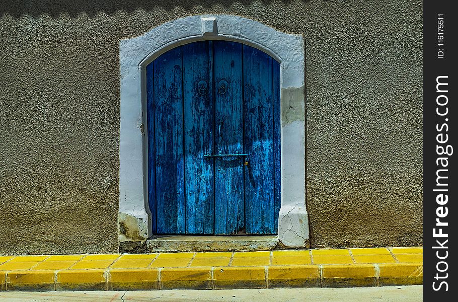 Blue, Wall, Yellow, Window