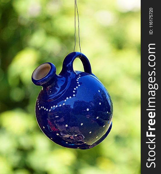 Blue, Cobalt Blue, Christmas Ornament, Water