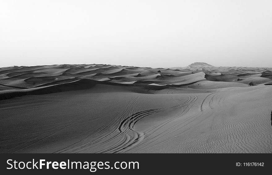 Black And White, Monochrome Photography, Sand, Monochrome