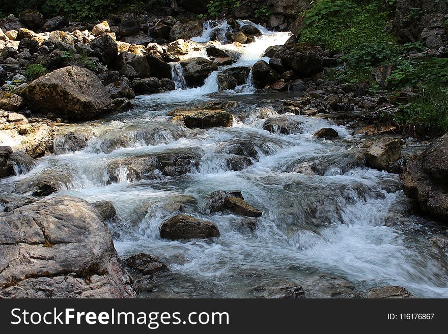 Water, Stream, Body Of Water, Watercourse