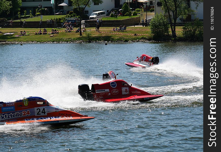 Hydroplane Racing, Drag Boat Racing, Waterway, Water