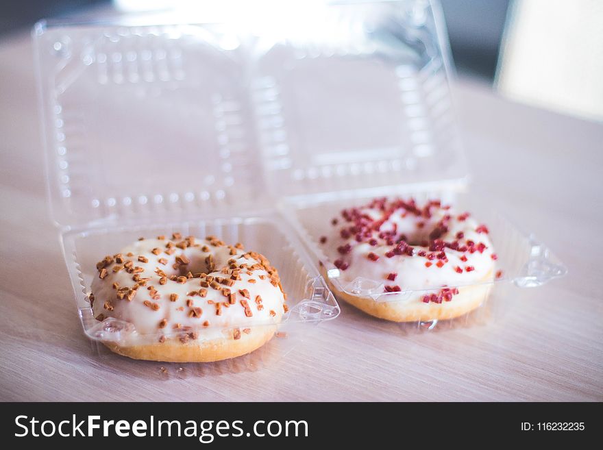 Two Donuts in Clear Plastic Packs