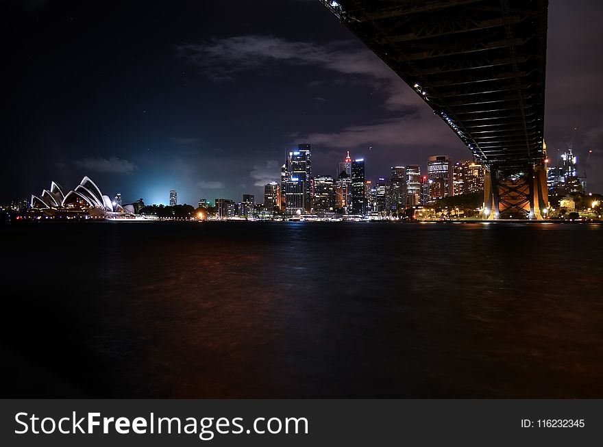 Low-angle Photography of Lighted City Landscape