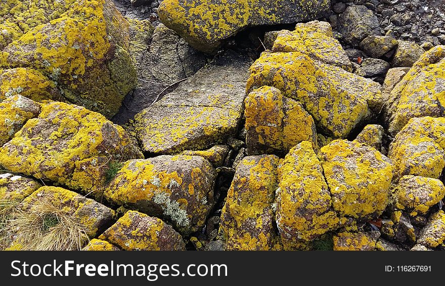 Rock, Yellow, Material, Bedrock