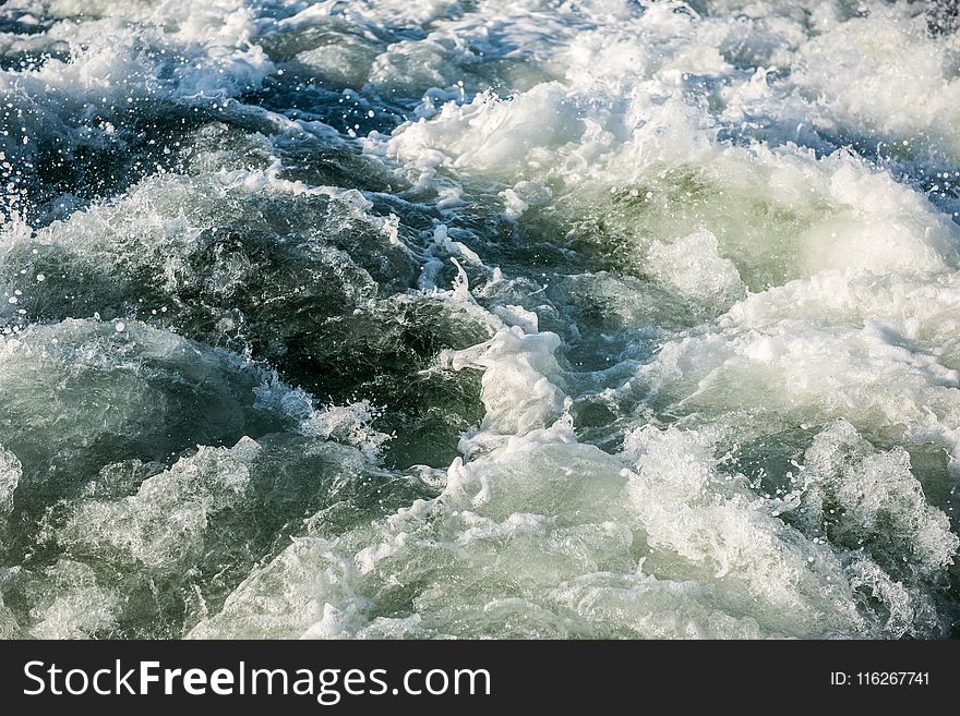 Water, Wave, Rapid, Body Of Water