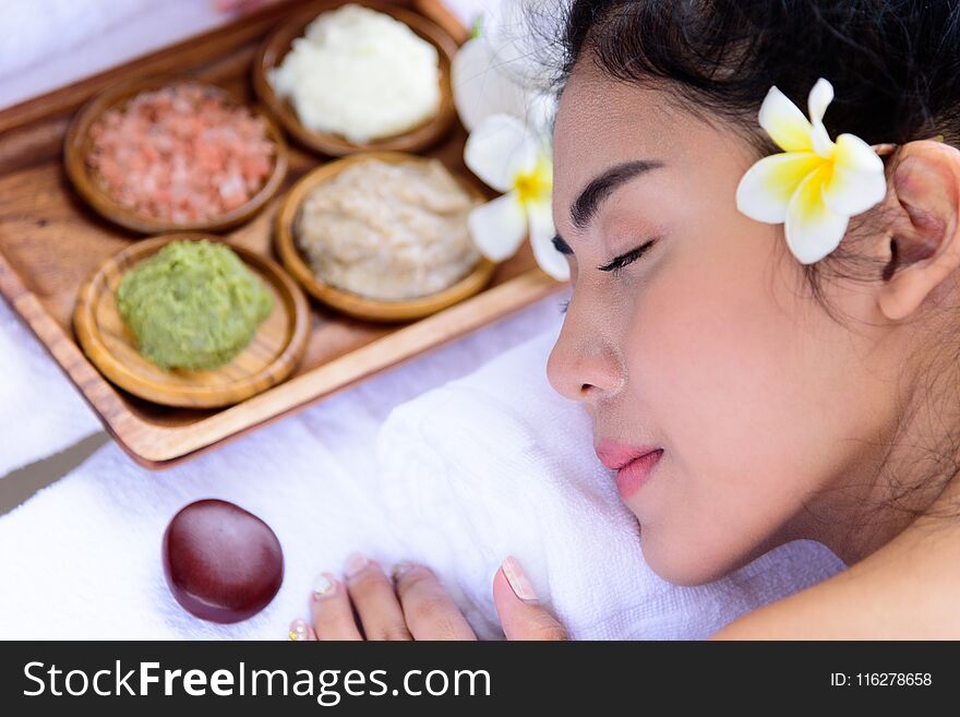 Portrait of beautiful asian people with close up view and close up eyes. Beauty, healthy, spa and relaxation concept.