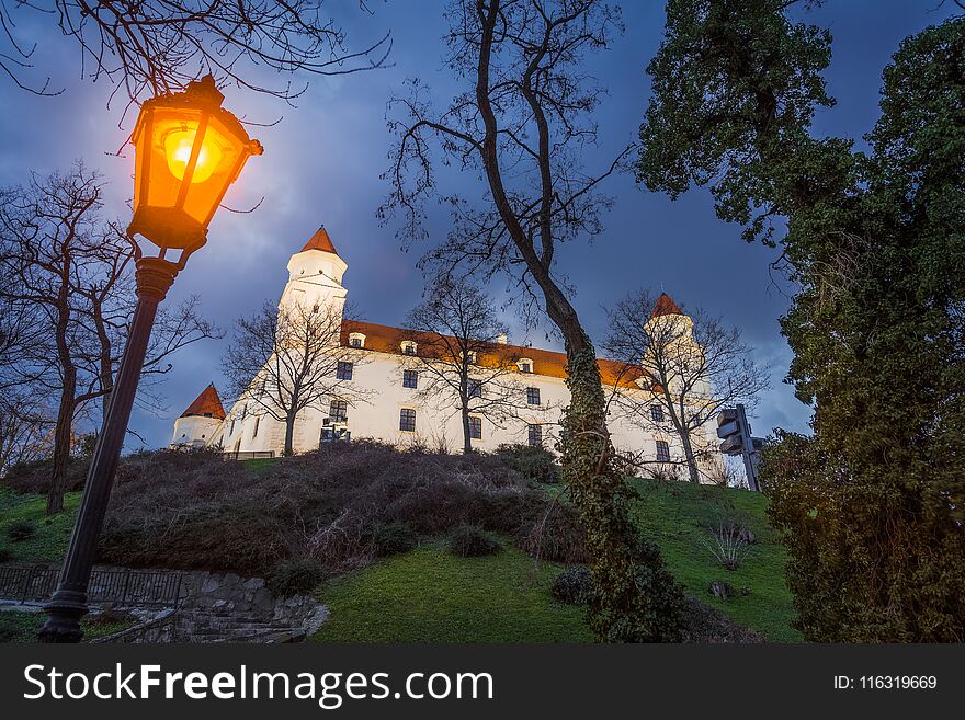 Bratislava Castle at Night