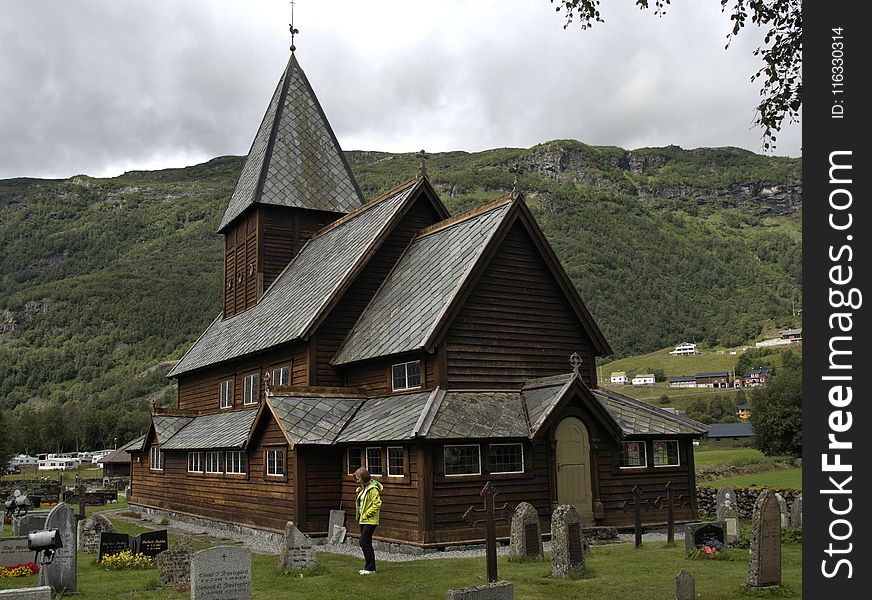 Hut, House, Church, Cottage