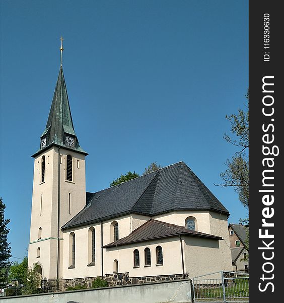 Building, Steeple, Medieval Architecture, Church