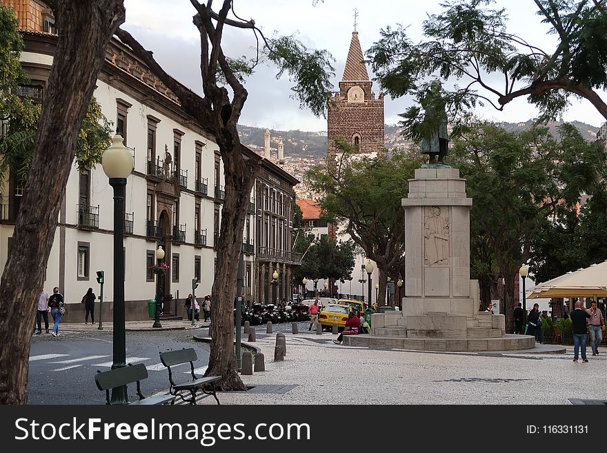 Town, City, Plaza, Town Square