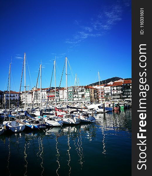 Marina, Harbor, Sky, Reflection