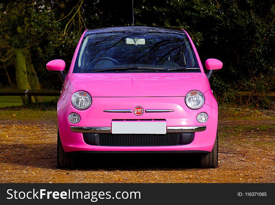 Photo of Pink Fiat 500 Car