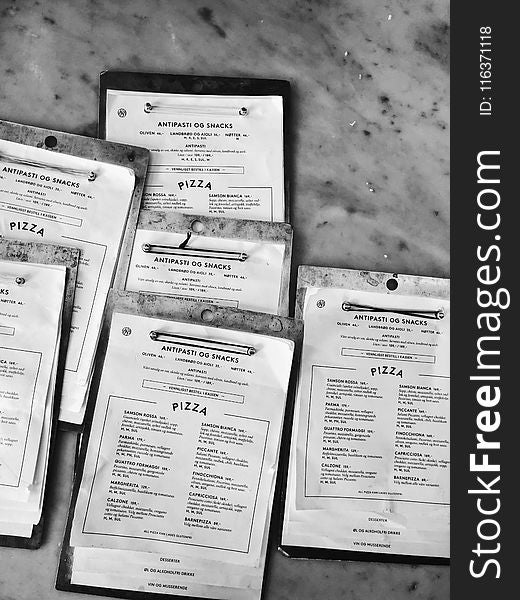 Five Antipasti Og Snacks Menus