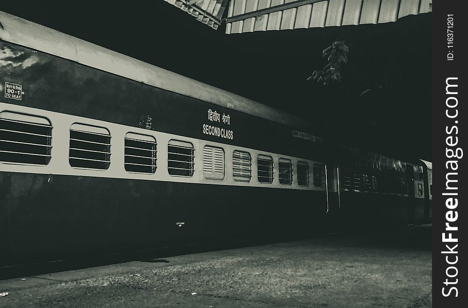 Black and White Train
