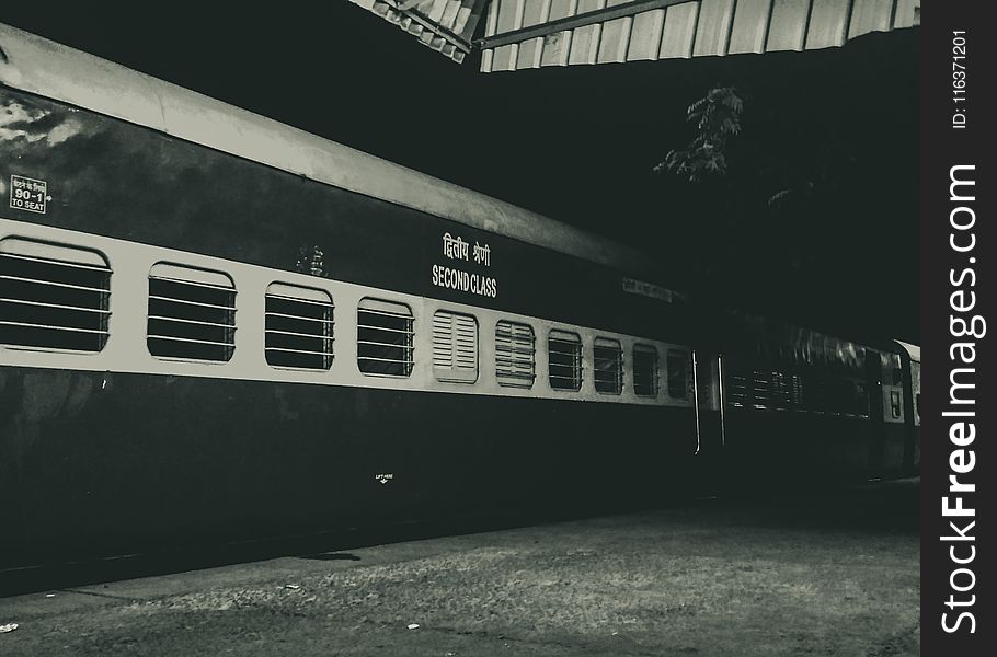 Black And White Train