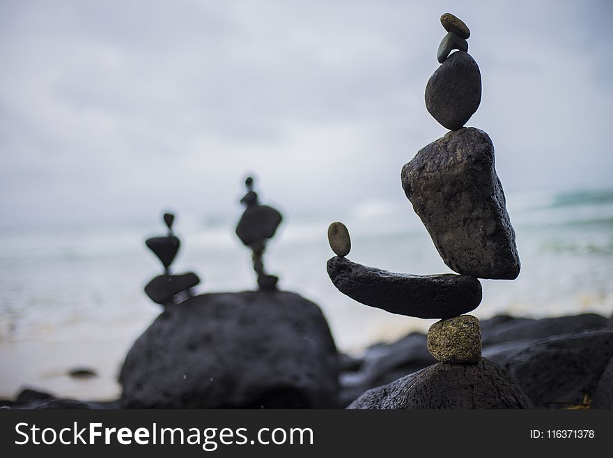 Closeup Photography of Stacked Stones