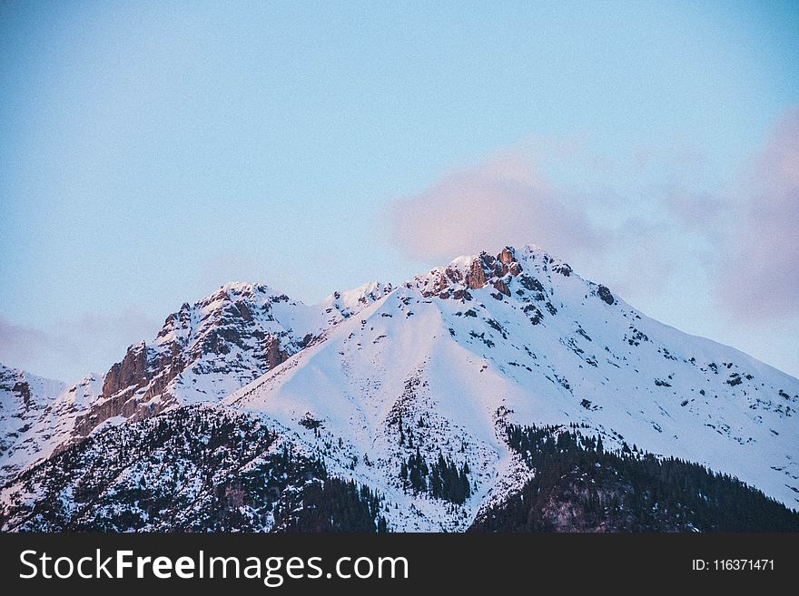 Brown Snowy Mountain