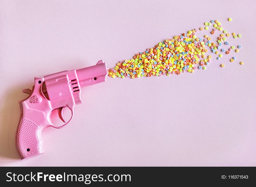 Pink Revolver Gun