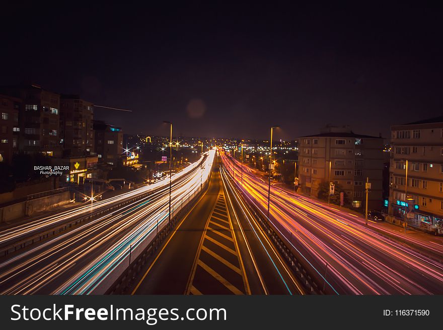 Time Lapse Photography of Road Beside Buildings