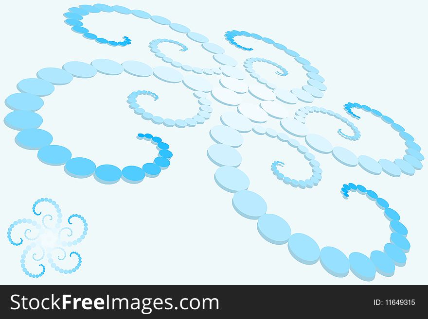 Vector illustration of Abstract Whirl