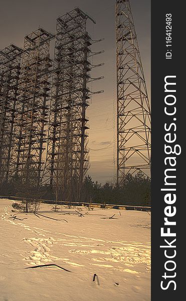 Sky, Winter, Tower, Tree