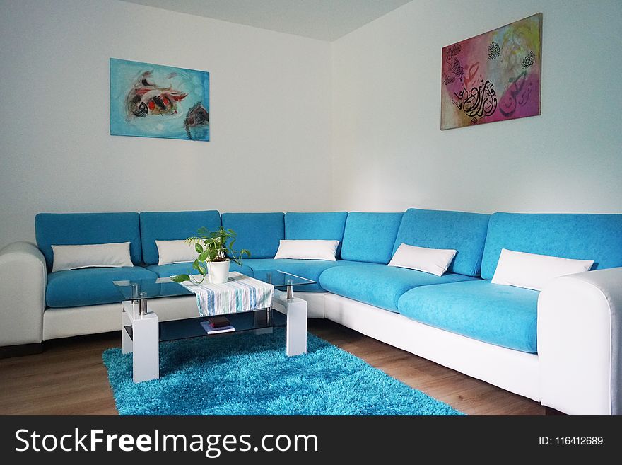 Blue, Living Room, Room, Property