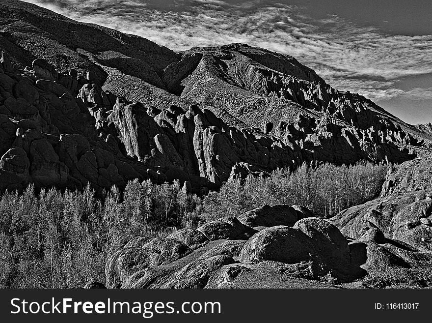 Black And White, Rock, Monochrome Photography, Wilderness