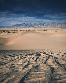 Sand Dunes In Death Valley Stock Photo