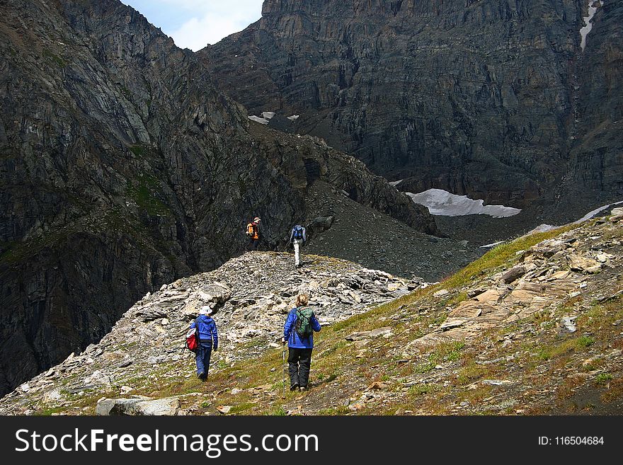 Gray And Green Mountain