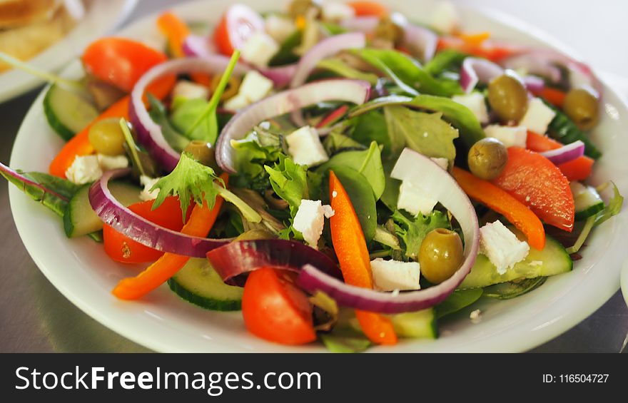 Vegetable Salad on Plate
