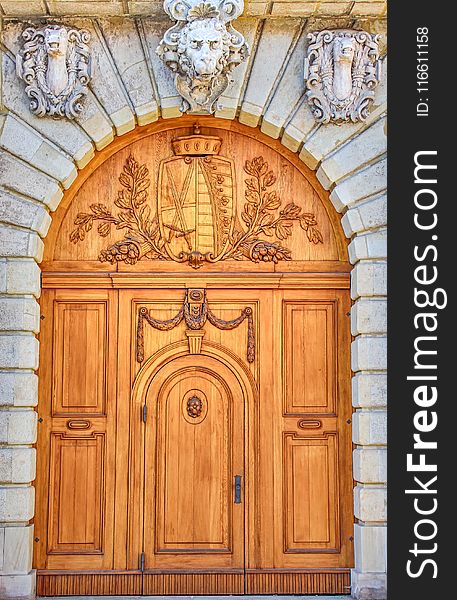 Arch, Door, Medieval Architecture, Facade