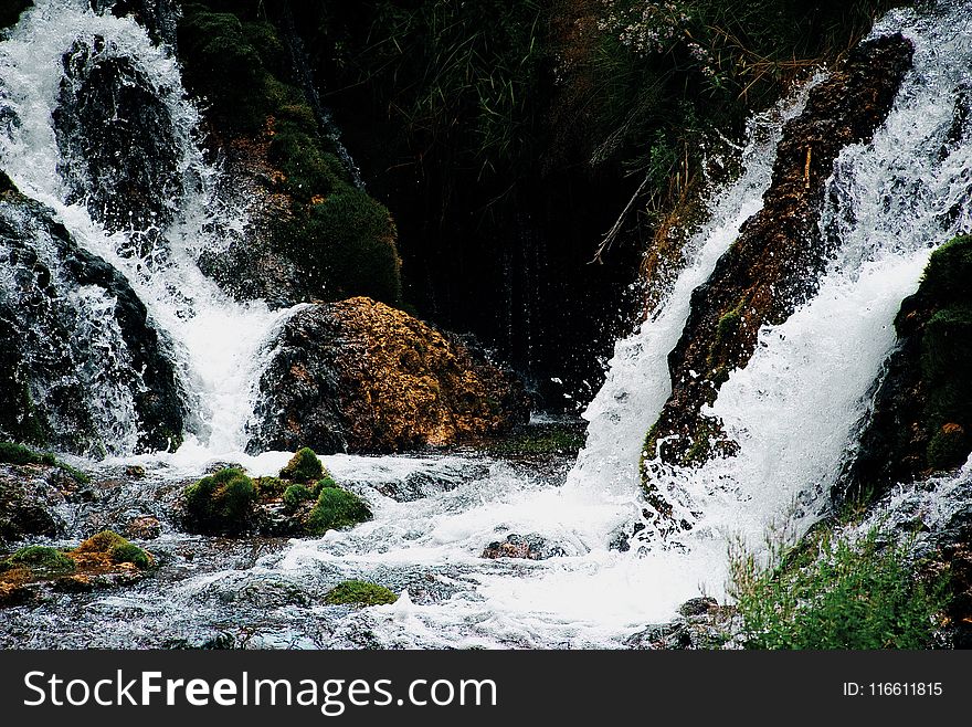 Waterfall, Body Of Water, Watercourse, Nature Reserve
