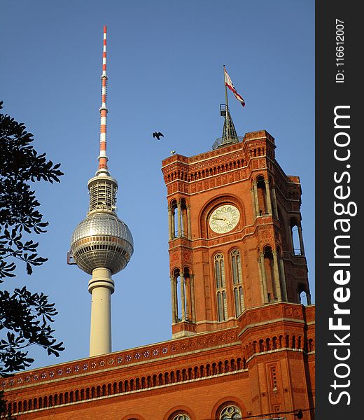 Landmark, Tower, Spire, Sky