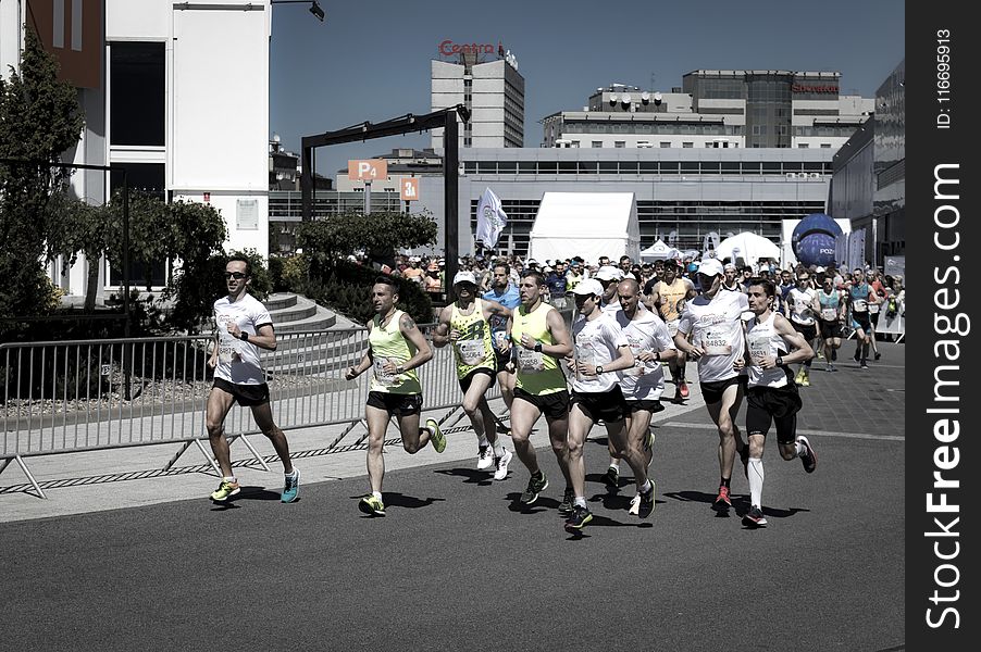 People Having A Marathon