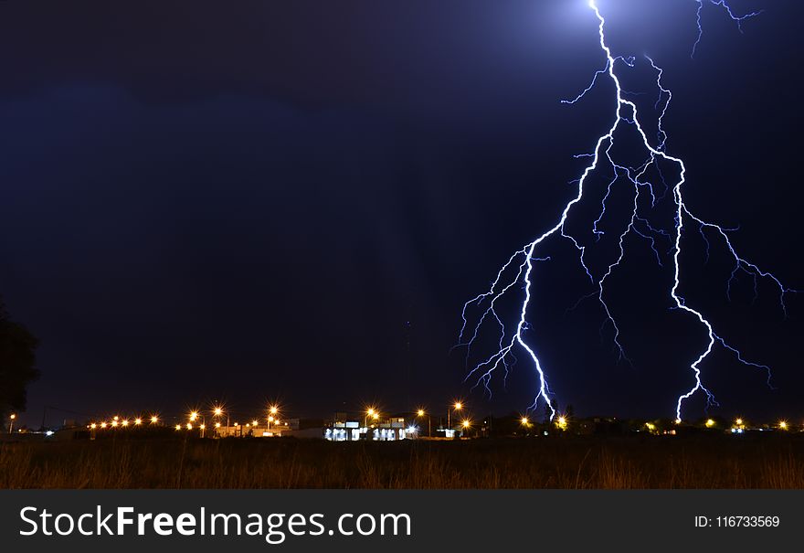 Lightning, Sky, Thunder, Atmosphere