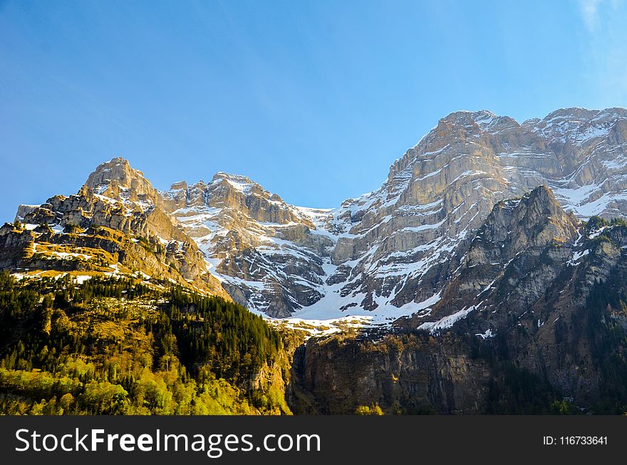 Mountainous Landforms, Mountain, Nature, Mountain Range