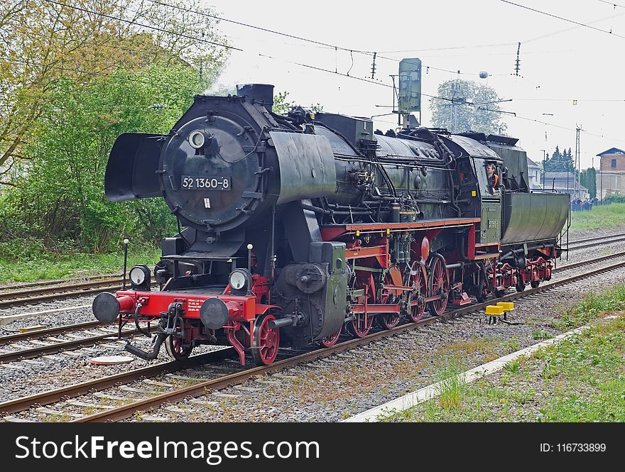 Transport, Track, Steam Engine, Locomotive
