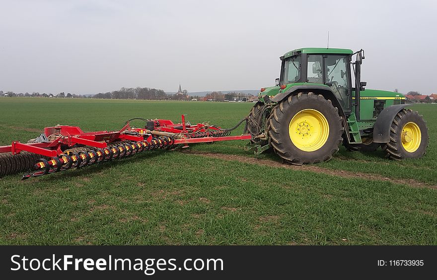 Agricultural Machinery, Grassland, Agriculture, Field