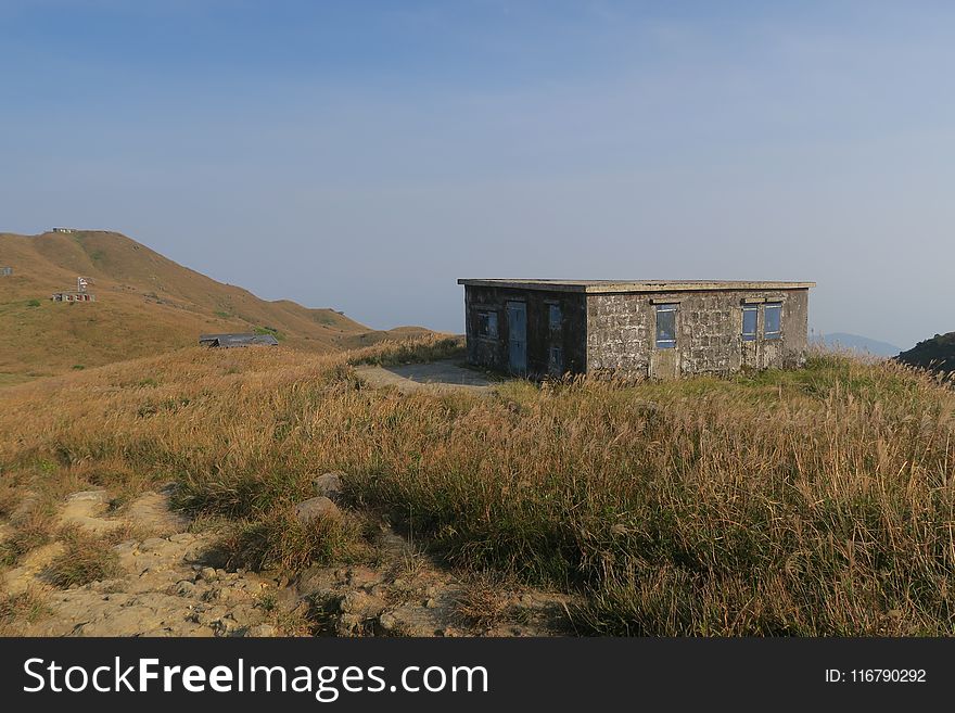 Sky, Hill, Terrain, Grassland