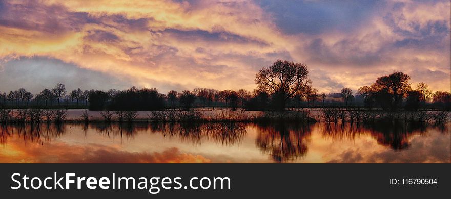 Reflection, Sky, Nature, Atmosphere