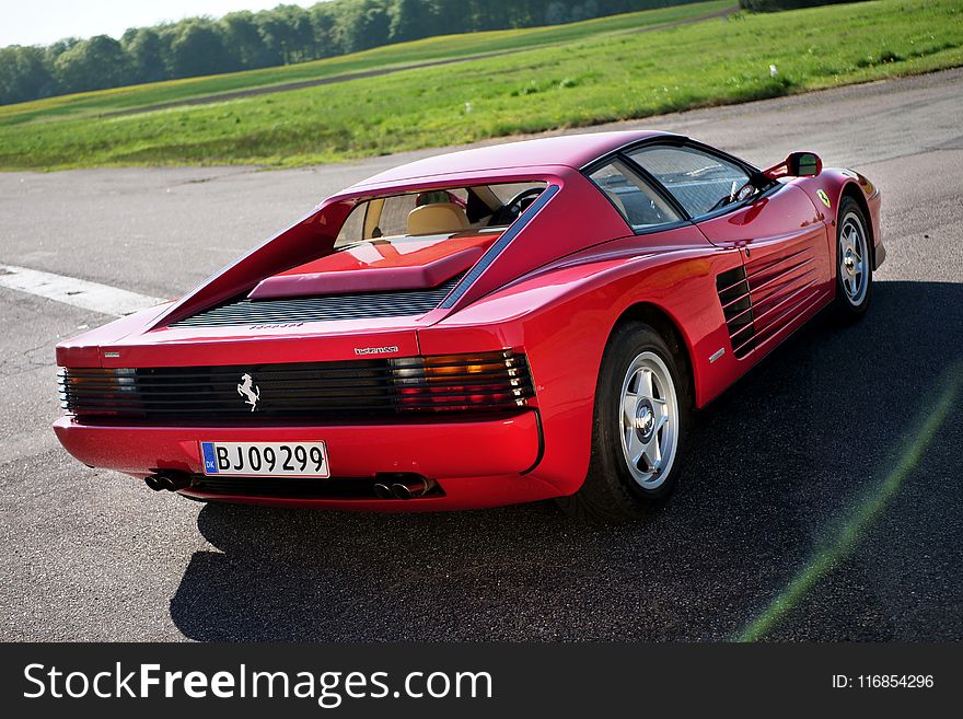 Red Ferrari Coupe