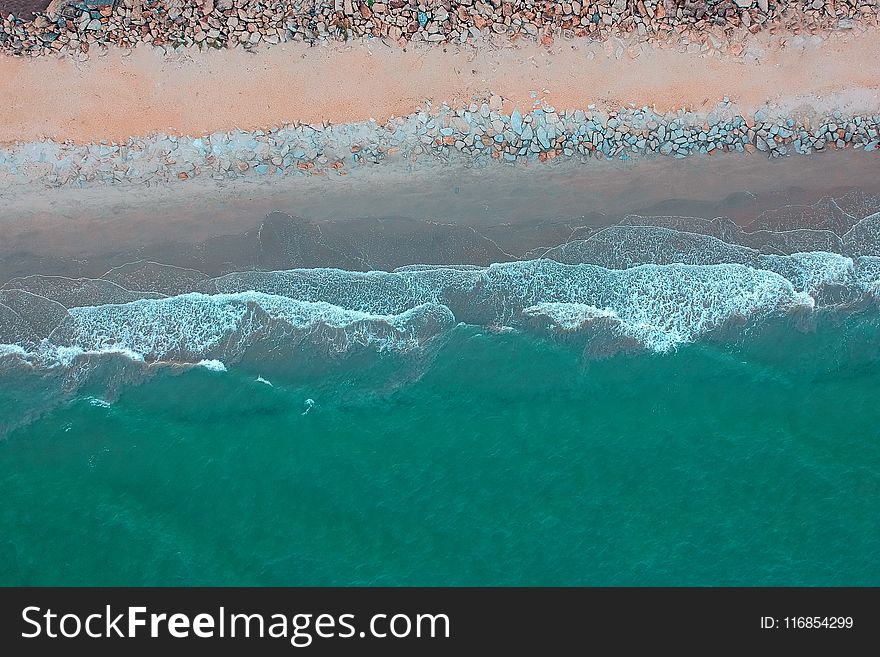 Bird&x27;s Eye View Beach