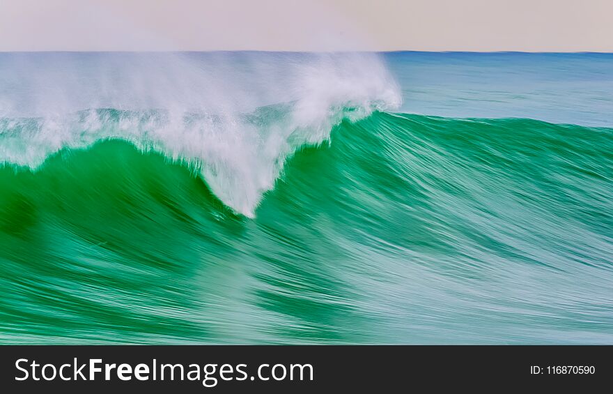 Nice waves in the mediterranean ocean