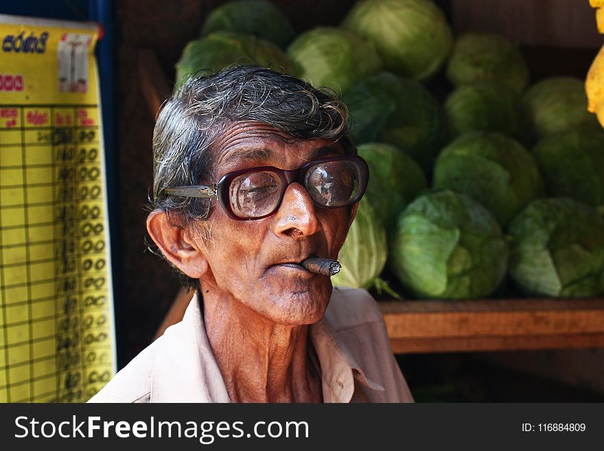 Glasses, Senior Citizen, Food, Vision Care