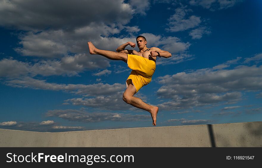 Tricking On The Street. Martial Arts