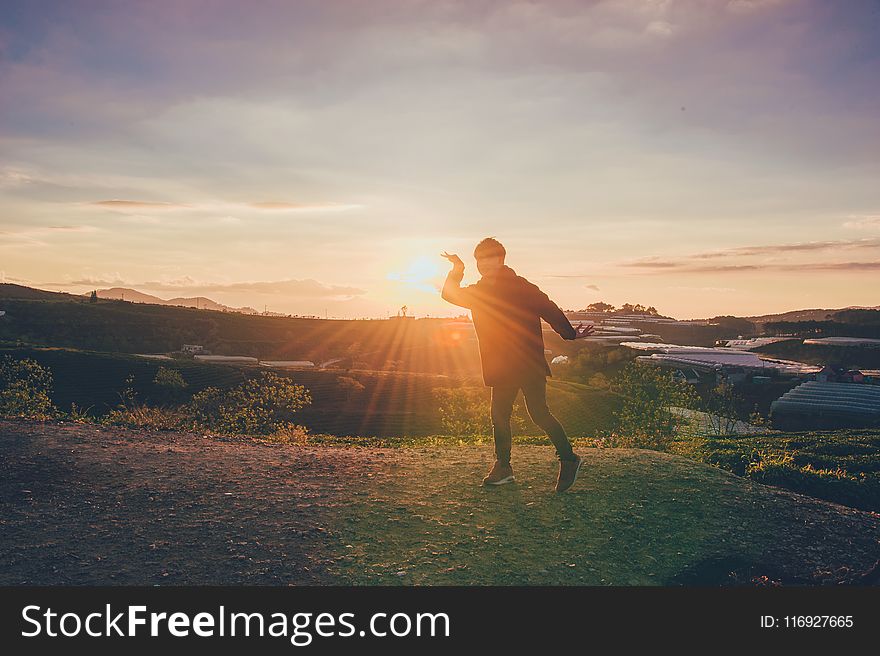 Silhouette Of Person