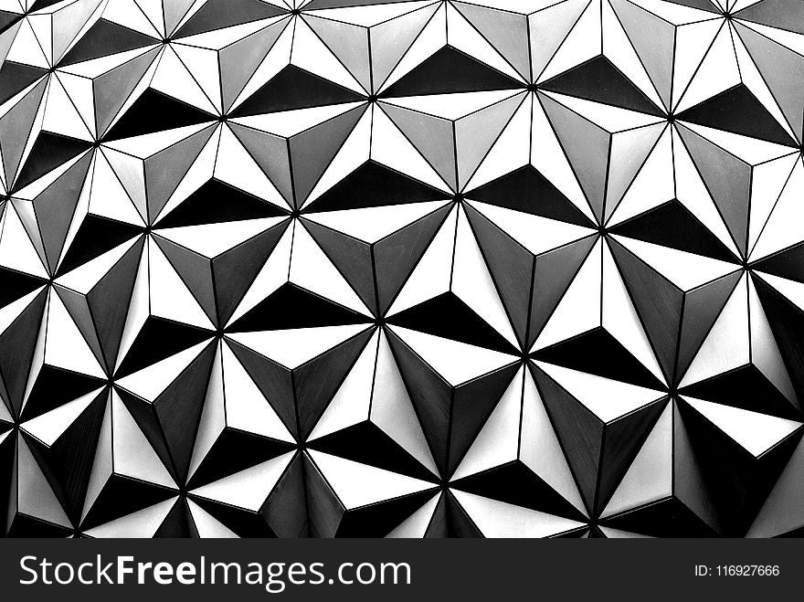 Black and White Diamond Shape Wallpaper