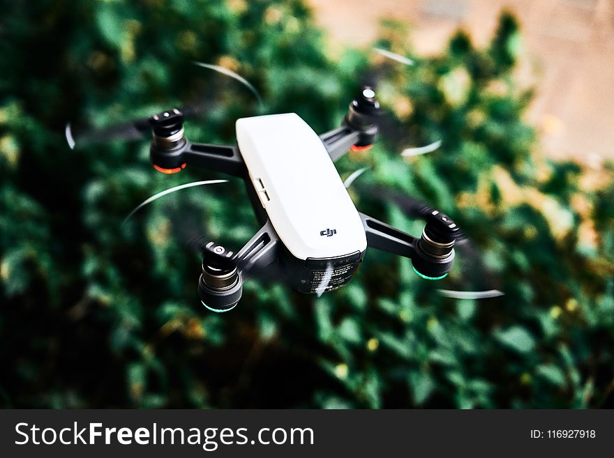 White And Black Dji Quadcopter